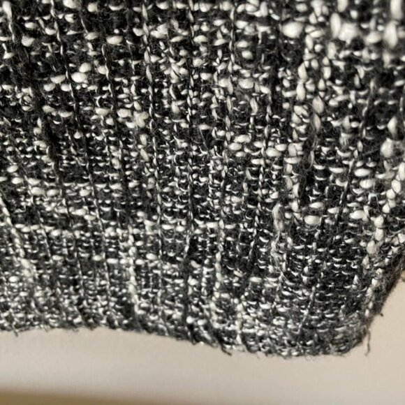 Dana Buchman Size 12 Tweed Dress Leather Trim - Picture 6 of 8